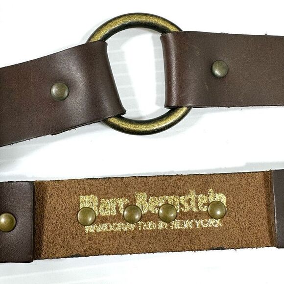 Marc Bernstein Leather Belt Size M/L Western Cowgirl Core Festival - Picture 6 of 13